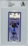 Ray Lewis Autographed/Signed 9/29/1996 vs Saints Ticket Beckett Slab 39176