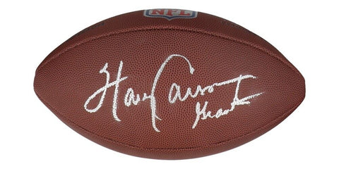 Harry Carson Signed New York Giants Official NFL Wilson Football (JSA COA) L.B.