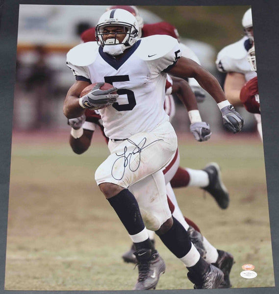 LARRY JOHNSON AUTOGRAPHED PENN STATE NITTANY LIONS 16x20 PHOTO JSA
