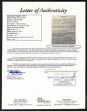 Lynn St. John HOF Signed 1940 Contract Ohio State & Pitt JSA 198963
