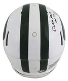 Jets Darrelle Revis 2x Insc Signed 98-18 TB F/S Speed Proline Helmet W/ Case BAS