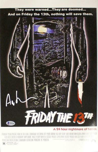 Ari Lehman Autographed Friday The 13th 11x17 Photo Movie Poster BAS 23750