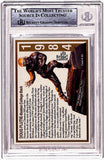 Doug Flutie Autographed 1992 Heisman Trading Card #50 Beckett Slab 40752