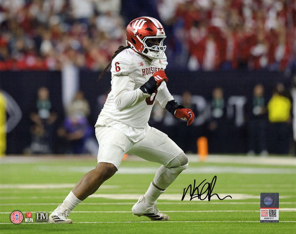 Mikail Kamara Signed Indiana Hoosiers Action 8x10 Photo - (SCHWARTZ COA)