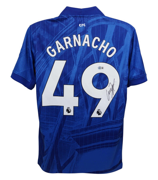 Alejandro Garnacho Signed Chelsea Nike Authentic Soccer Jersey (Beckett) Winger