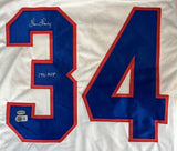 Thurman Thomas Buffalo Signed White Football Jersey 1991 MVP BAS