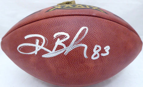 Deion Branch Autographed Wilson NFL SB Leather Football Patriots Beckett V62705