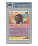 Emmitt Smith Autographed 1990 Fleer U-40 Card Grade 10 Auto Beckett 39443