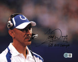 Tony Dungy Autographed 8x10 Photo Colts "SB XLI Champs" Beckett QR #BS31973
