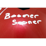 Adrian Peterson Signed Oklahoma Sooners F/S Helmet Boomer Sooner Beckett 51801