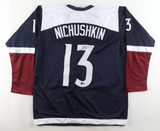 Valeri Nichushkin Signed Colorado Rockies Throwback Jersey /Beckett Avalanche RW