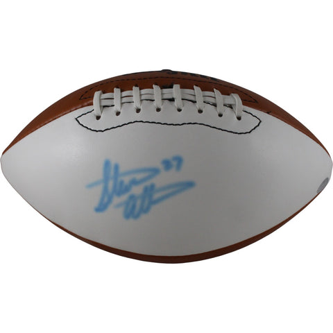 Steve Atwater Autographed Denver Broncos White Football Mounted Memories 51601