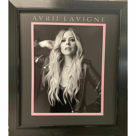 Framed Avril Lavigne Pop Punk Singer Professionally Matted 19x21 Music Photo