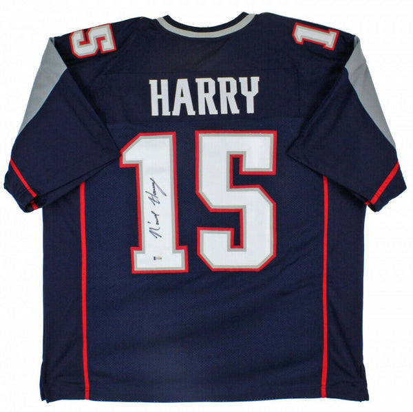 N'Keal Harry Signed Patriots Blue Jersey (Beckett COA) New England Starting WR