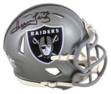 Raiders Howie Long Authentic Signed Flash Speed Mini Helmet W/ Case BAS Witness