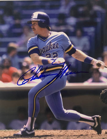 Brewers AL Champ CHARLIE MOORE Signed 8x10 Photo #6 AUTO - 1982 World Series