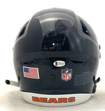 DAVID MONTGOMERY SIGNED CHICAGO BEARS SPEEDFLEX AUTHENTIC HELMET BECKETT COA