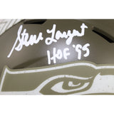 Steve Largent Autographed Seattle Seahawks 2022 STS Mini Helmet Beckett 53641