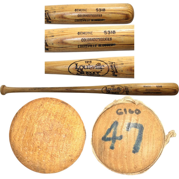 Colorado Rockies 96 Spring Training Blonde Louisville Slugger Baseball Bat 57275