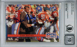 Dan Reeves Autographed 1992 Pro Set #162 Trading Card Beckett 10 Slab 37477