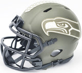 Devon Witherspoon Auto Seahawks Green Salute To Service Speed Mini Helmet