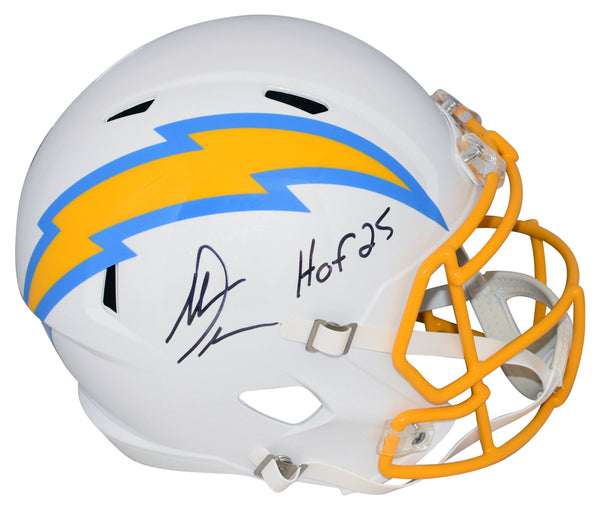 ANTONIO GATES SIGNED LOS ANGELES CHARGERS FULL SIZE SPEED HELMET W/ HOF 25