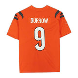 JOE BURROW Autographed Bengals 2021 Orange Nike Limited Jersey FANATICS