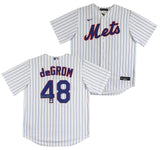 Mets Jacob deGrom Authentic Signed White Nike Jersey Autographed BAS #BU43482