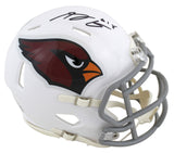 Cardinals A.J. Green Signed White Speed Mini Helmet W/ Case BAS Witnessed