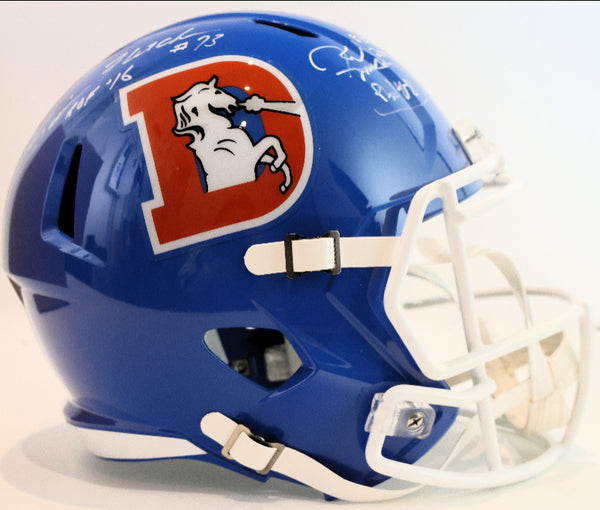 Simon Fletcher and Karl Mecklenburg Denver "D" Replica Helmet