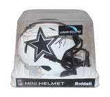 Trevon Diggs Autographed Dallas Cowboys Lunar Mini Helmet JSA 36836