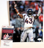 T.J. Ward Autographed 8x10 Photograph Inscribed "SB50 Champs" (James Spence COA)