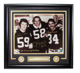 Jack Lambert Andy Russell Jack Ham Signed Beckett Framed 16x20 Steelers 135872