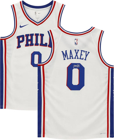 Tyrese Maxey Philadelphia 76ers Signed 2020-2021 Association Swingman Jersy