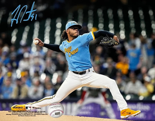 Brewers All Star Pitcher FREDDY PERALTA Signed 8x10 Photo #14 AUTO