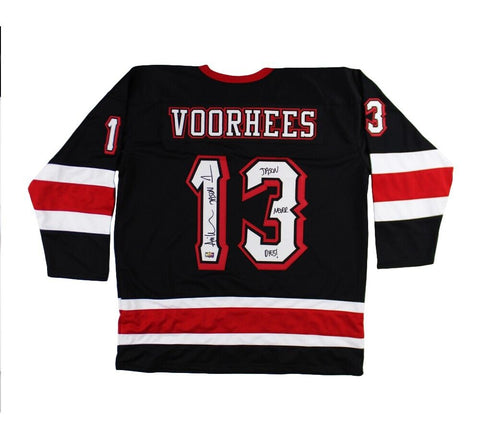 Ari Lehman Signed Friday the 13th Custom Black Jersey - Jason Never Dies Insc