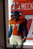 Karl Mecklenburg Autographed Denver Broncos Orange Jersey Lighted Framed Beckett