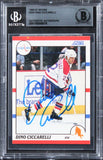 Capitals Dino Ciccarelli Authentic Signed 1990 Score #230 Card BAS Slabbed