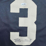 Framed Autographed/Signed Braden Smith 35x39 Purdue Black Jersey JSA COA