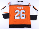 Brian Propp 2xSigned Flyers CCM Jersey w/ Multiple Inscriptions (Beckett)