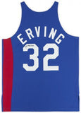 FRMD Julius Erving New Jersey Nets Signed Mitchell & Ness Blue Authentic Jersey