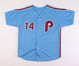 Pete Rose Signed Philadelphia Phillies Jersey (JSA) 1980 World Series Champion
