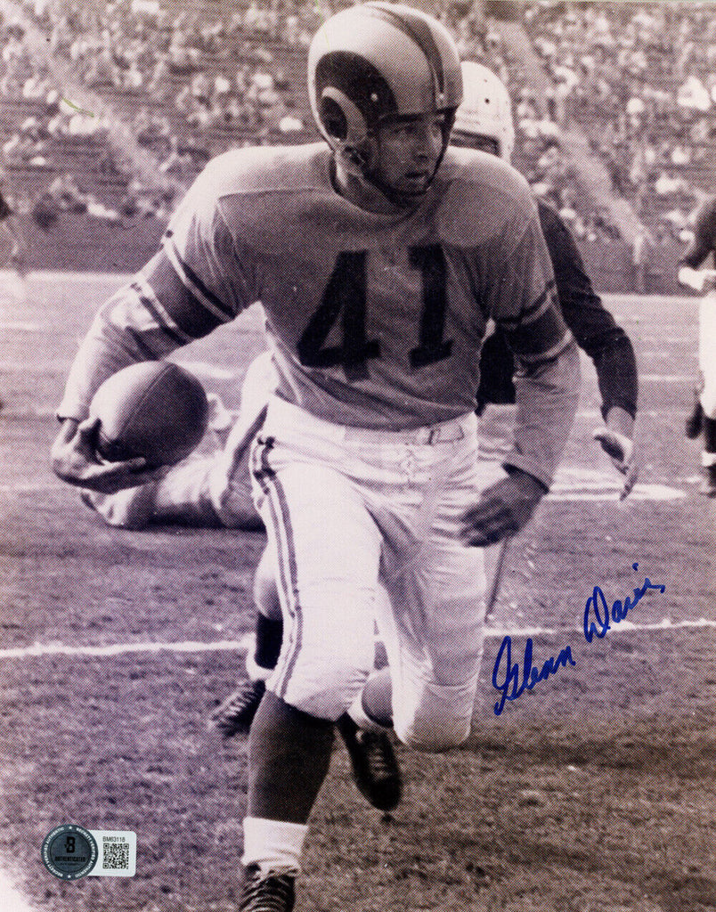 Glenn Davis Autographed Los Angeles Rams 8x10 Photo Beckett 47200 ...