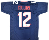 Nico Collins Autographed Blue Pro Style Jersey - Beckett W Hologram *Black