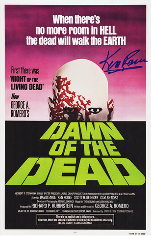 Ken Foree Signed Dawn of the Dead 11x17 Movie Poster - (SCHWARTZ COA)