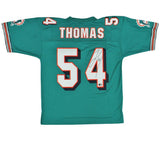 Zach Thomas Signed Miami Dolphins M&N Aqua 2006 Legacy Football Jersey