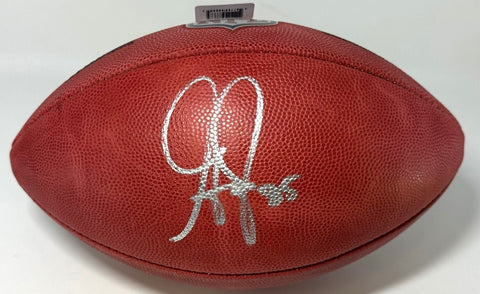 Packers SB Champ GREG JENNINGS Signed Authentic Wilson Duke Football AUTO - BAS