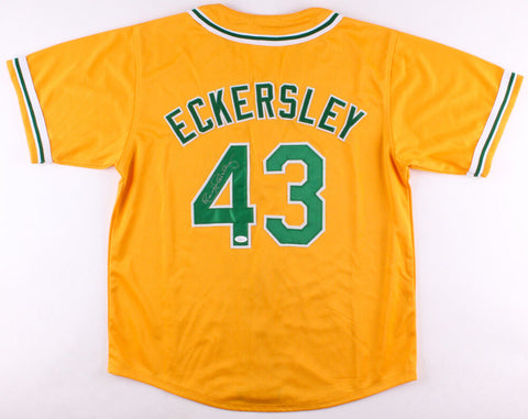 Dennis Eckersley Signed Yellow Athletics Jersey (JSA COA) 1992 MVP & Cy Young