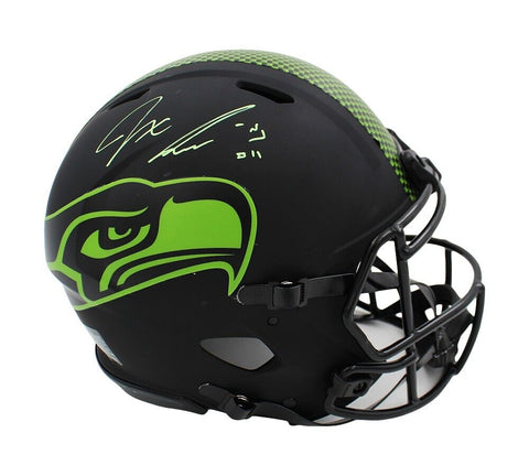 Jaxon Smith-Njigba Signed Seattle Seahawks Speed Authentic Eclipse NFL Helmet