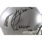 Jack Sawyer Autographed Ohio State Buckeyes Pro Helmet F Michigan Beckett 56956